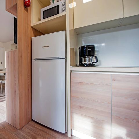 Stacaravan 6 personen - Mobile-home | Comfort | 2 slaapkamers | 4/6 Pers | Verhoogd terras | 2 badkamers | Airconditioning | TV