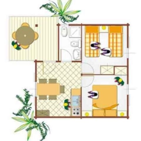 Chalet 5 personen - Chalet voorkant