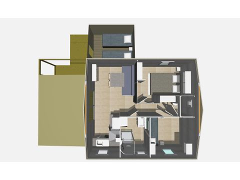 Chalet 6 personen - Confort Rosnay - 3 slaapkamers