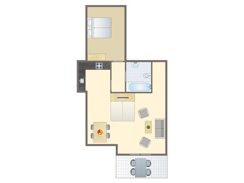 Appartement 4 personen - 4A