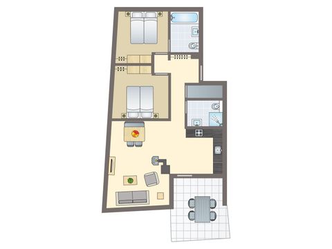 Appartement 4 personen - 4CA