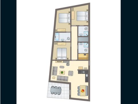 Appartement 6 personen - 6LA
