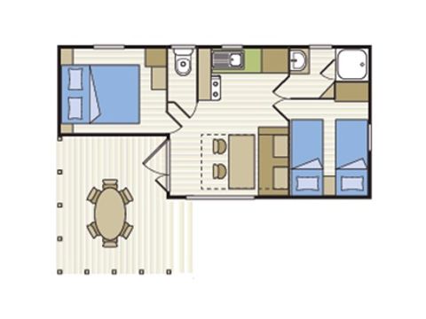 Stacaravan 6 personen - PEARL