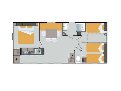 Stacaravan 6 personen - TANGAROA