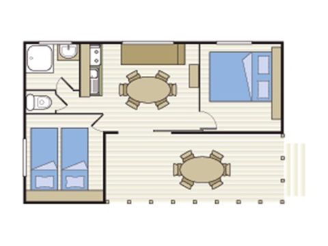 Bungalow 4 personen - LAGON