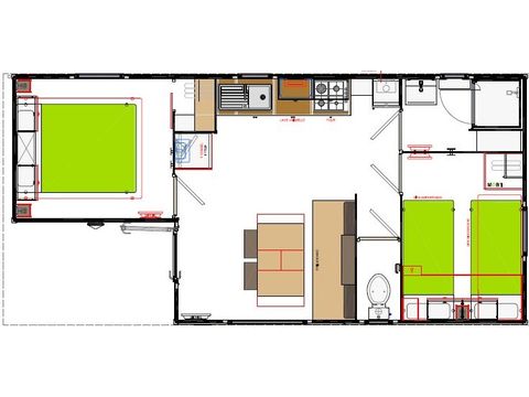 Stacaravan 4 personen - Borneo