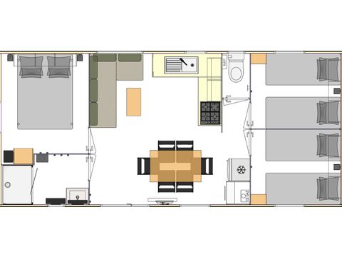 Stacaravan 6 personen - Bali