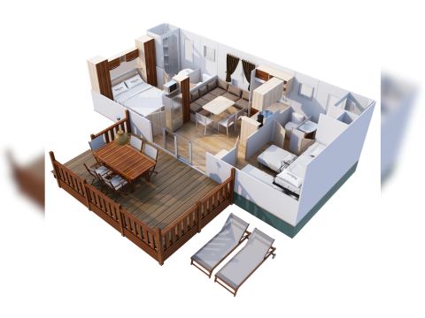 Stacaravan 5 personen - SunLodge Redwood