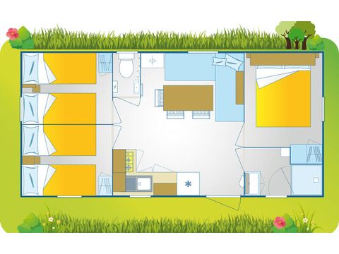 Stacaravan 4 personen - Happy Premium Suite