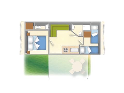 Stacaravan 4 personen - BAIA COMFORT
