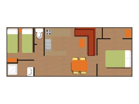 Stacaravan 4 personen - O'HARA 914