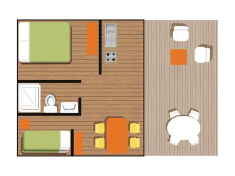 Safaritent 4 personen - LODGE WOODY