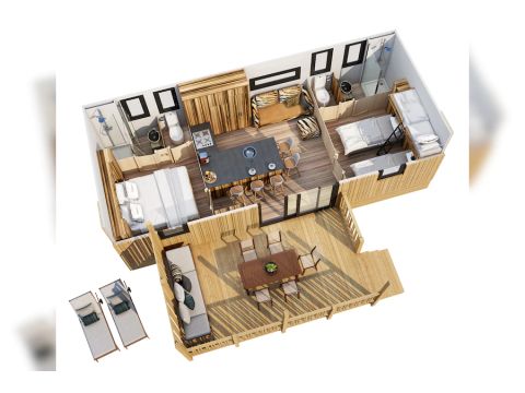 Stacaravan 5 personen - Catalpa