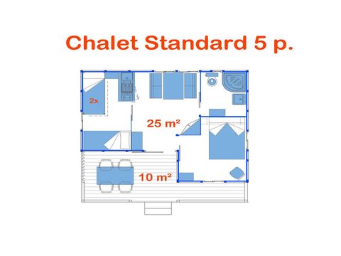 Chalet 6 personen - Melià (Standaard)