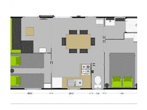 Stacaravan 6 personen - Modulo