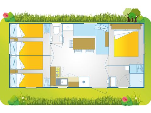 Stacaravan 7 personen - Happy premium suite Area J