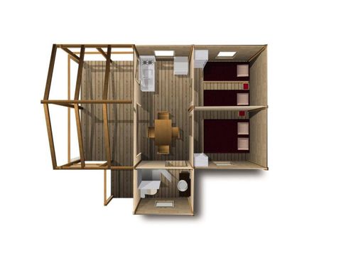 Safaritent 5 personen - PILOTIS CABIN