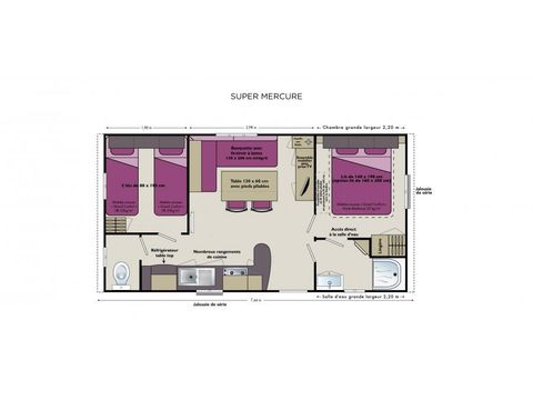 Stacaravan 5 personen - HUISJESCOMFORT