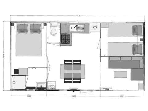 Stacaravan 4 personen - BERMUDE CLIM