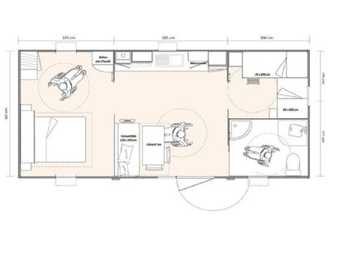 Stacaravan 4 personen - PMR