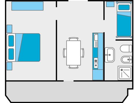 Appartement 4 personen - Appartement - 1 slaapkamer