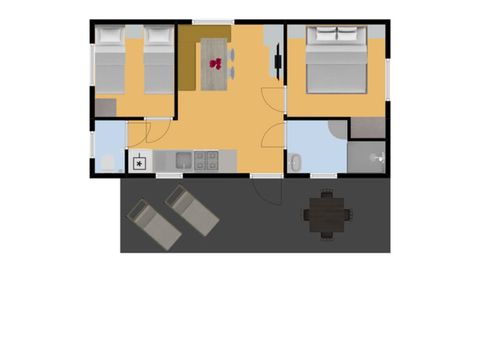 Stacaravan 4 personen - Besson
