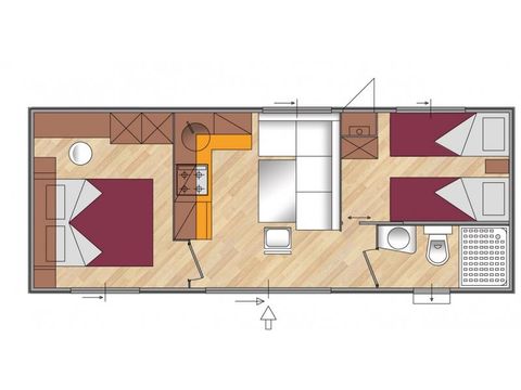 Stacaravan 5 personen - Standaard Plus