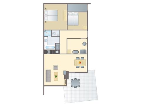 Bungalow 4 personen - Honden 4CD