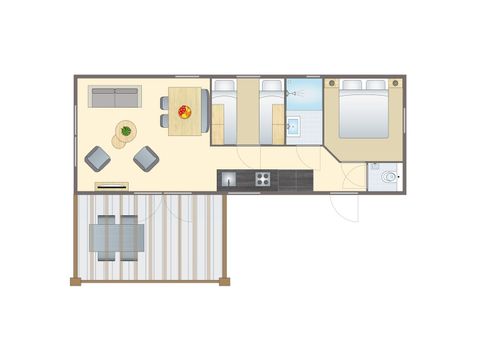 Chalet 4 personen - Honden 4BD