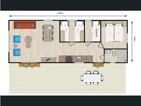 Chalet 6 personen - Patrijs