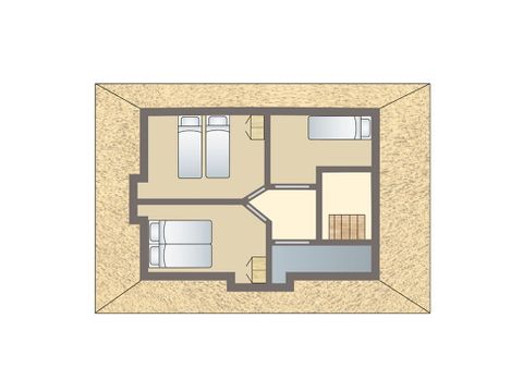 Bungalow 5 personen - 5C