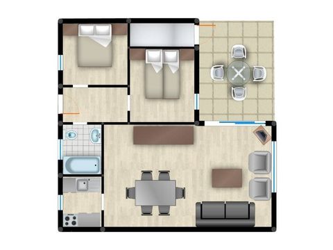 Bungalow 4 personen - 2SI