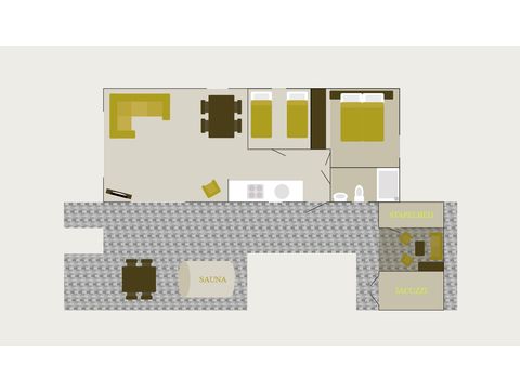 Chalet 6 personen - Veluwelodge met jacuzzi en sauna