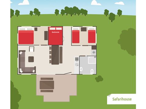 Safaritent 8 personen - Luxe Safarihouse