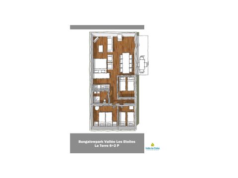 Chalet 8 personen - La Terre Comfort (max. 6 volwassenen)