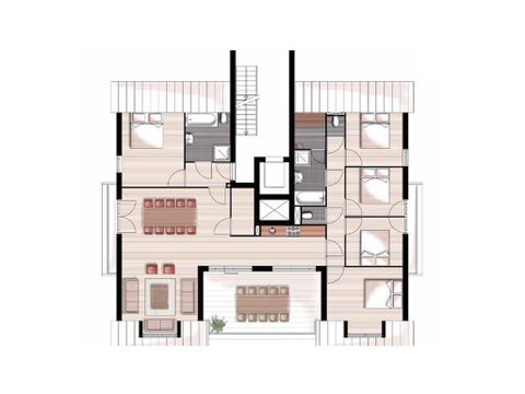 Groepsappartement 10 personen - Penthouse Tegernsee Luxe