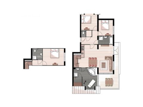 Appartement 6 personen - Penthouse Staffelsee Extra Luxe