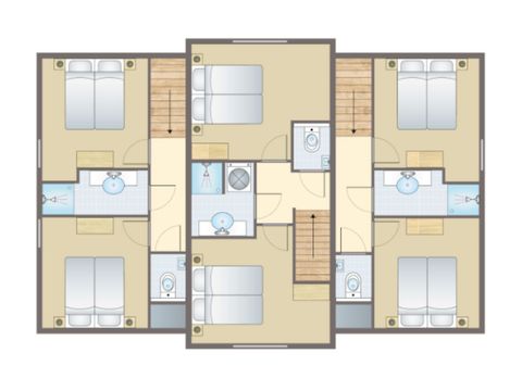 Groepsaccommodatie 12 personen - Familievilla 12 Luxe