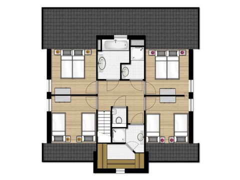 Groepsaccommodatie 10 personen - Villa 10A Luxe