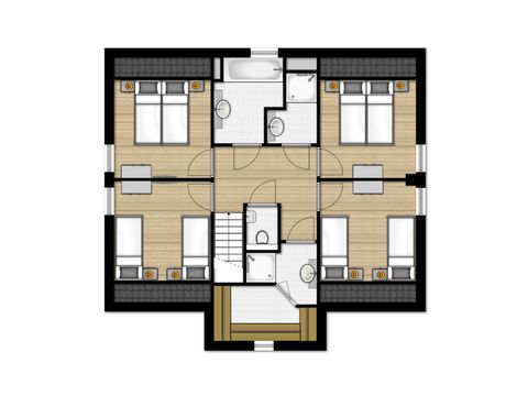 Groepsaccommodatie 10 personen - Villa 10A