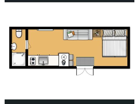 Chalet 2 personen - Kampeerchalet de Bosuil