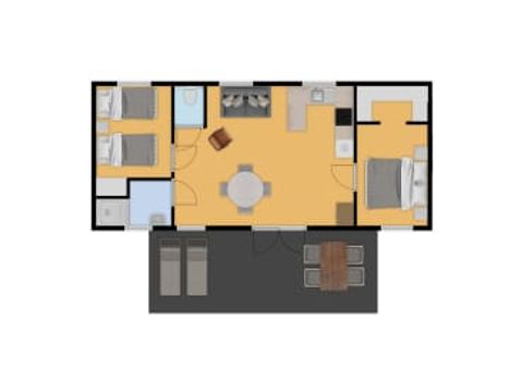 Chalet 4 personen - de Krooneend