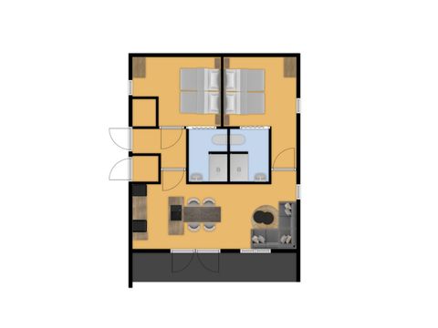 Bungalow 4 personen - Het Uilennest