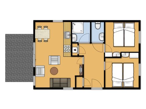 Appartement 4 personen - De Caisson