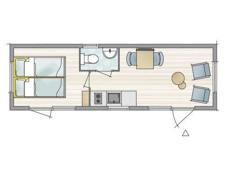 UNIEKE ACCOMMODATIE 2 personen - Naturistenterrein