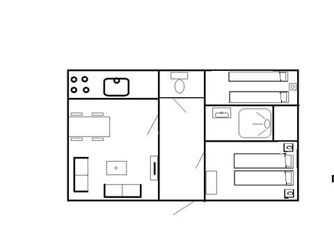 Bungalow 4 personen - Extra