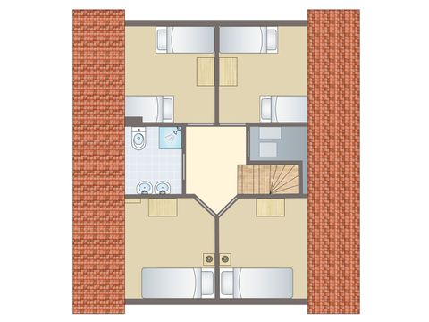 Bungalow 8 personen - 8E1