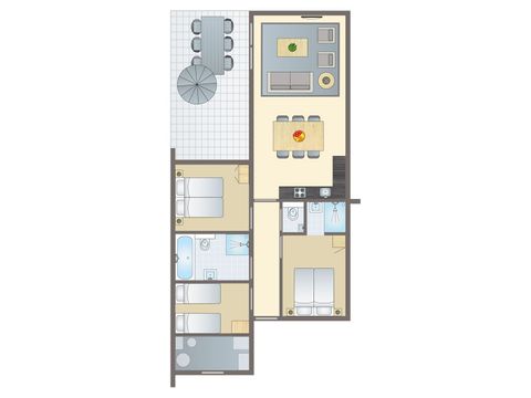 Bungalow 6 personen - 6C