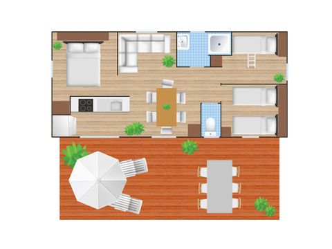 Chalet 6 personen - Cottage Next XL