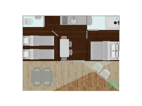 Glampingtent 4 personen - Coco Suite Deluxe